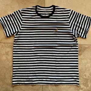 UNIQLO Andy Warhol striped banana T-shirt size XL